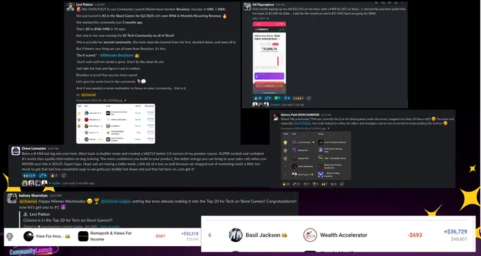 Community Launch community branded header and welcome content