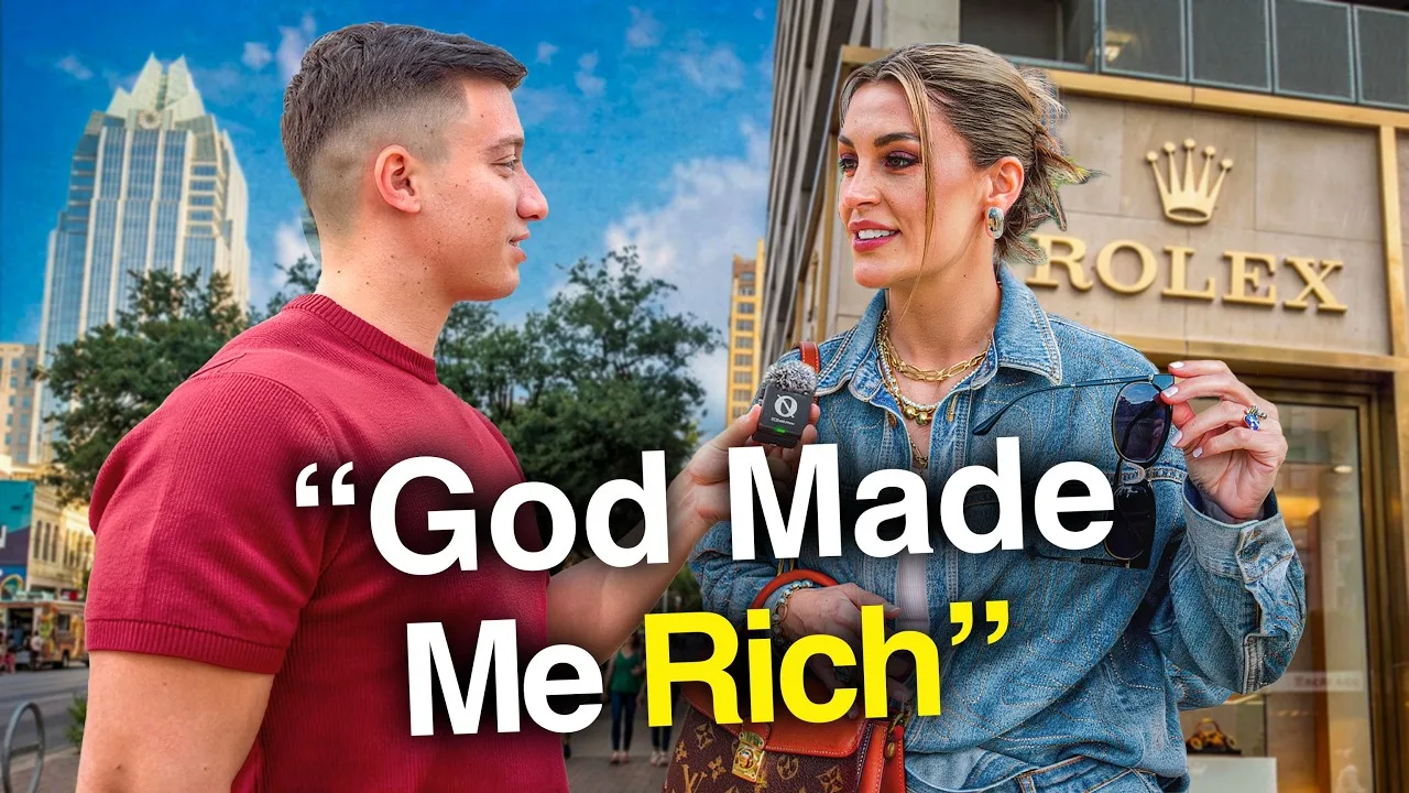 School of Hard Knocks YouTube interview thumbnail with a millionaire discussing wealth creation, representative of the street interview format that built a 2 million subscriber audience